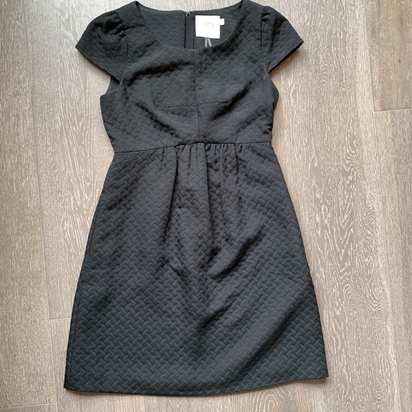 Anthropologie HD in Paris black cap sleeve dress - Picture 1 of 4